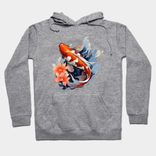 Koi Fish In A Pond Hoodie